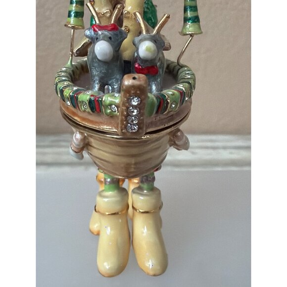 Dept 56 Patience Brewster Krinkles Noah’s Ark Jeweled Hinged Trinket Box w/FLAW - Picture 9 of 16